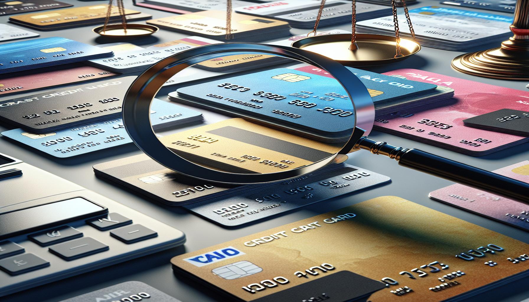 How to compare rates and benefits between different credit cards